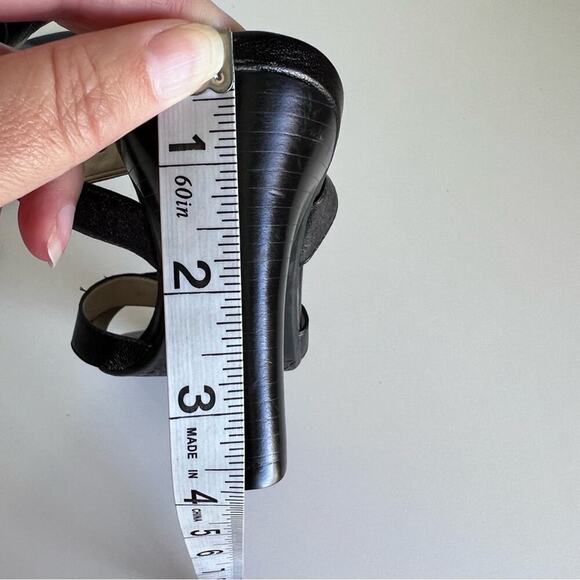 Talbots Black Leather Sandals 8.5 - Picture 11 of 14